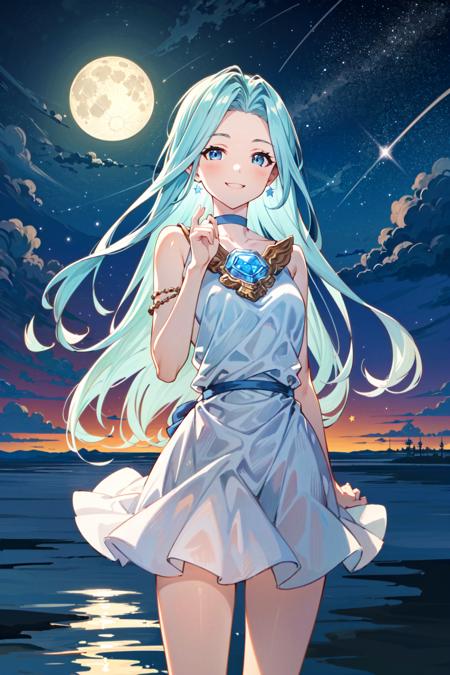 00015-(masterpiece, best quality_1.5), , Lyria, blue hair, long hair, blue eyes, looking at viewer, cowboy shot, Lyriadress, (seductiv.png